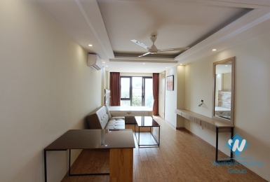 Spacious studio with green balcony for rent in Au Co street, Tay Ho
